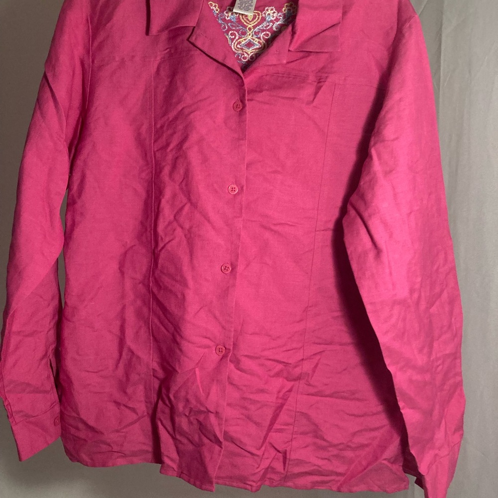 Button Down Top With Embroidered Back - image 6